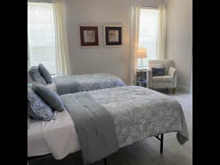 Guest suite as you have your own restroom and shower inside your room