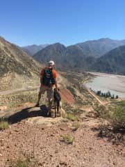 Hiking in Argentina with a new-found friend