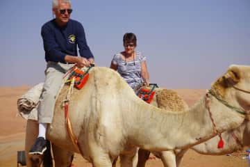 A little camel time after our sit in Oman