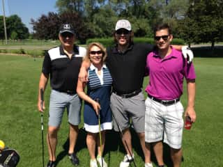 Golfing with our two boys