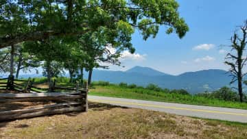 View of the Blue Ridge Mountains from the Parkway