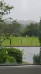 This is the end of the road as viewed from the main bedroom window. There is a public footpath across this field and beyond.