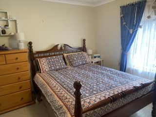 Bedroom with Queen bed.
