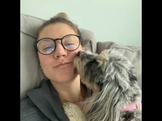 Another pet sit in Boston with my gal pal, Penny :).