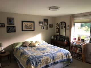 Guest bedroom on the main level.