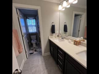 Upstairs guest bathroom