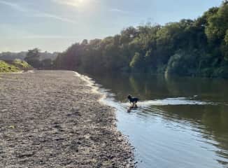 The local beach (5 mins from house) by foot!