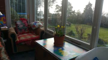 view from conservatory