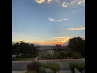 Sunsets from the front door