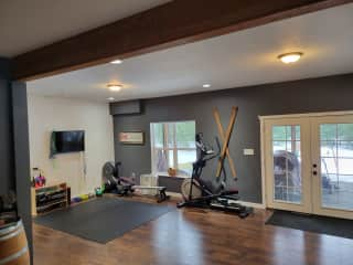 Downstairs workout room