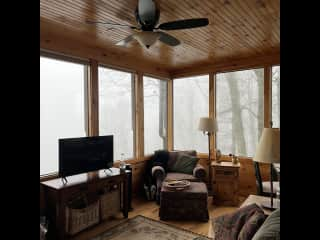 Sunroom (Snowglobe room in winter)