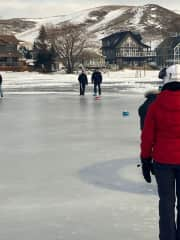 Curling Bonspiel on the lake!