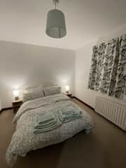 This is the spare bedroom with the sofa bed made up.