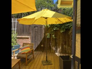 Back deck off of the kitchen