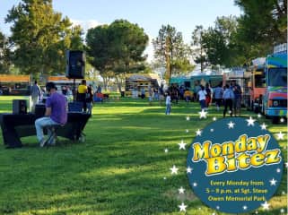 Enjoy the local food trucks.