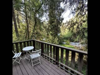Porch overlooking property