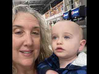 With my grandson, Jonah.