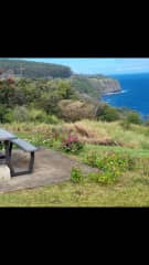 Picnic table, lower property.