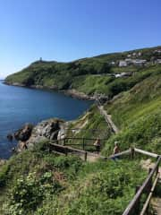 Coastal footpath to Bradda Head near Port Erin close to Castletown