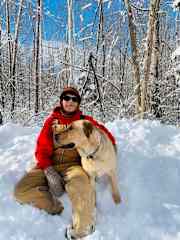 Giselle and Chase enjoying the snow