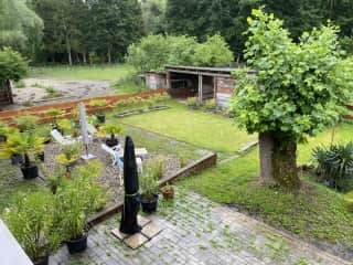 terrasse and garden