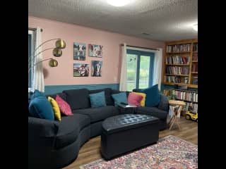 Family room with TV