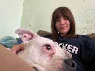 Amy is one of bigger dogs we cared for