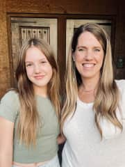Abby and me.
