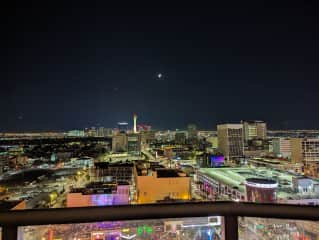 View from the dining room and main balcony