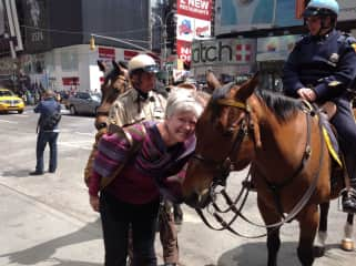 schmoozing with the equines