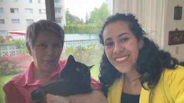At my first sit with Maribeth and Prince George