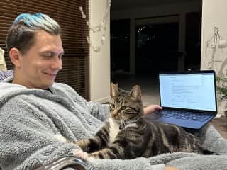 A little massage for a IT engineer. He is responsible for paying for treats!