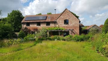 South facing garden & pergola