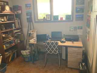 Office with large desk