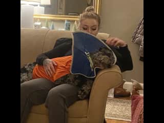 Healing can be hard, but cuddles sure help.