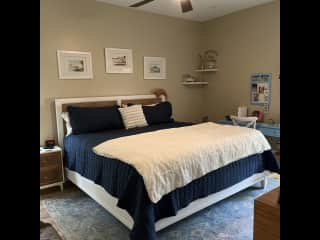 Master bedroom with king bed and en-suite