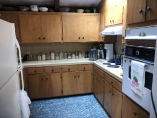 Small, galley kitchen