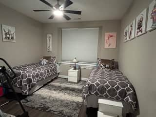 2nd bedroom with 2 twin beds. Great quality mattresses.