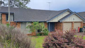 this is the front of our house, looks like a single story house but is indeed 2!