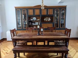Formal dining room with seating for 8