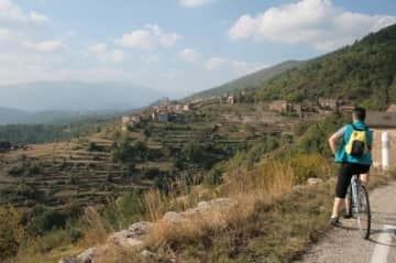 Cycling to another village