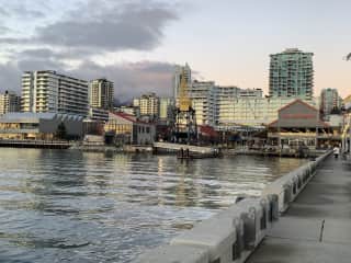 View on the Shipyards dock, just 5 min walk from the house. A great moring or evening place to walk