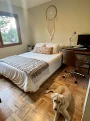 Guest bedroom/office. Banjo usually sleeps at your feet while you work