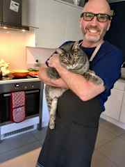 Tony and Rambo getting acquainted