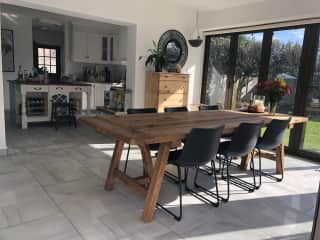Dining and kitchen