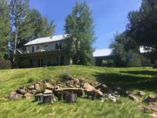 View of the house from backyard