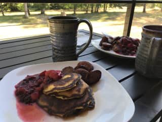 Lazy mornings with home cooked meals