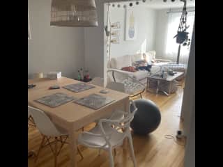 Living room and dinning room