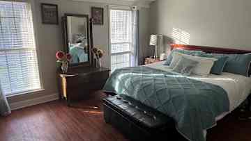 Guest bedroom, king bed.