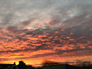 Sunset from the conservatory